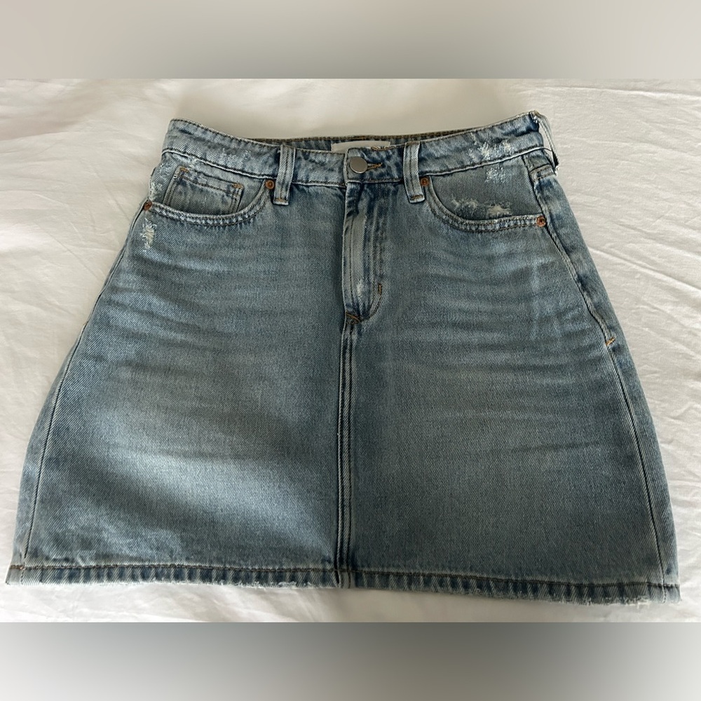 Dear John mini denim skirt (distressed look)
